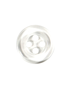 P910 Round Formal Shirt 18L Clear(50) 2 Hole Button