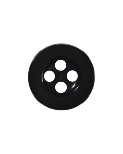 P910 Round Formal Shirt 18L Black(10) 2 Hole Button