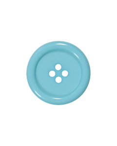 P975 Chunky Rim Blue 4 Hole Button