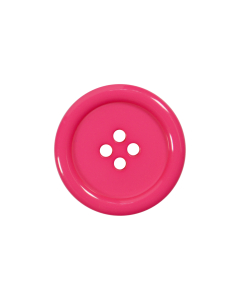 P975 Chunky Rim 32L Cerise 4 Hole Button