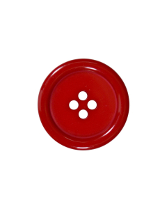 P975 Chunky Rim Red 4 Hole Button