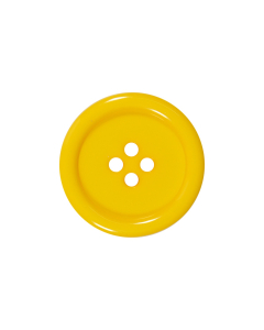 P975 Chunky Rim Yellow 4 Hole Button