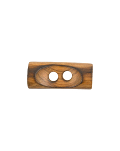 W200 Burnt Olive Wood 40mm Brown Toggle