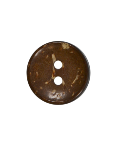 W42 Round 32L Brown 2 Hole Button