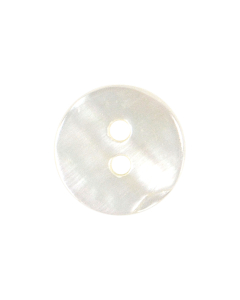 X120 Rivershell Round 28L White 2 Hole Button