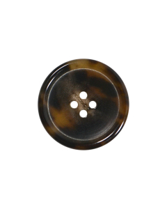 X267 Round 32L Brown(7070) 4 Hole Button