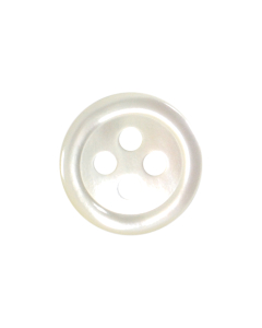 X300 Troca Round 36L White 4 Hole Button