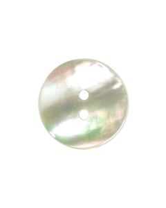 X484 Round 28L White 2 Hole Button