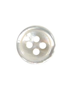 X712 MOP Round 32L White 4 Hole Button