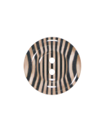 P1197 Transparent Stripe Detail 32L Peach/Clear 2 Hole Button