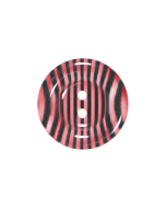 P1197 Transparent Stripe Detail 32L Red/Clear 2 Hole Button