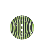 P1197 Transparent Stripe Detail 32L Green/Clear 2 Hole Button