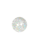 P63 Polyester Glitter 2 Hole Button 28L Clear