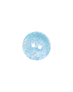 P63 Polyester Glitter 2 Hole Button 24L Blue (NC11)