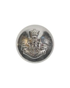 B108 Dome Crest Silver Shank Button