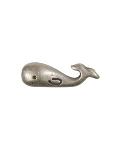 B300 Whale 25mm Old Silver Shank Button