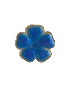 B417 Flower Blue(75_5002) Shank Button