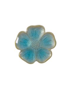 B417 Flower Blue(75_5014) Shank Button