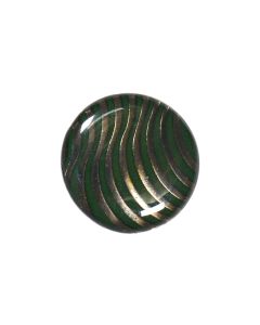 B422 Wavy Lines Gunmetal Green Shank Button