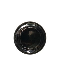 B423 Dots Round Rim 22mm Gunmetal Black Shank Button