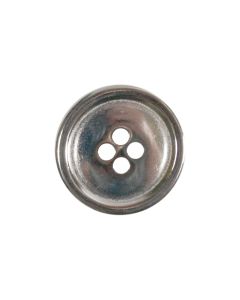 B432 Ring Edge Silver(9) 4 Hole Button