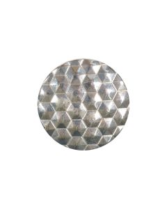 B434 Hexagonals Silver(9) Shank Button