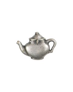 B464 Tea Pot 25mm Old Silver Shank Button
