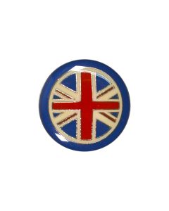 B471 Union Jack Multicoloured Shank Button
