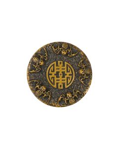 B475 Celtic Olde Symbol 60L Antique Gold Shank Button