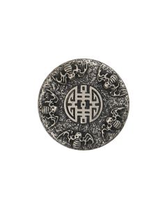 B475 Celtic Olde Symbol 60L Antique Silver Shank Button