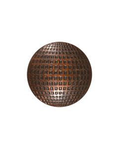 B477 Globe Old Copper Shank Button