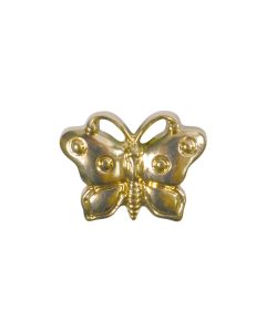 B490 Butterfly 18mm Gold Shank Button
