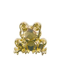 B491 Frog 18mm Gold Shank Button