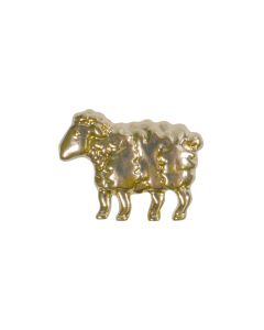 B495 Sheep 18mm Gold Shank Button