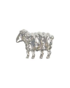 B495 Sheep 18mm Silver Shank Button