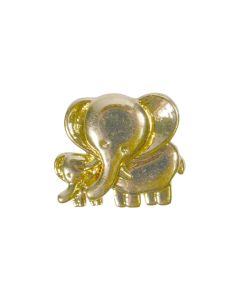 B497 Elephant 18mm Gold Shank Button