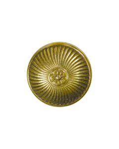 B498 Swirls and Flower Gold(22) Shank Button