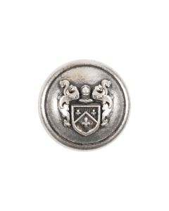 B500 Crest with Shield Silver(16) Shank Button