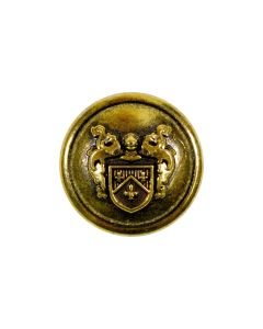 B500 Crest with Shield Gold(22) Shank Button