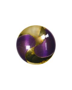 B504 Swirls Purple Gold(1-5015) Shank Button