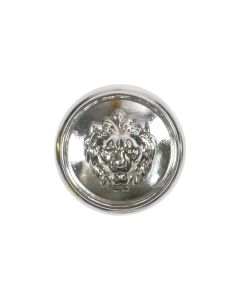 B50 Lion Silver Shank Button