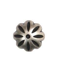 B528 Flower Shape 16L Silver(19) Shank Button