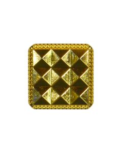 B61 Squares 24L Gold Shank Button