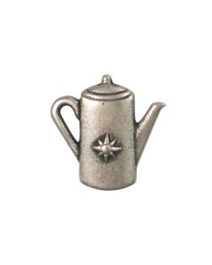B665 Coffee Pot 21mm Old Silver Shank Button