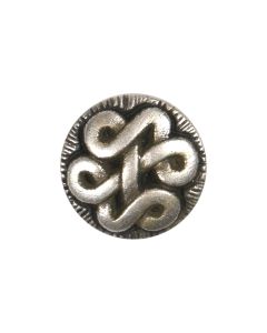 B678 Celtic Knot 18L Old Silver Shank Button