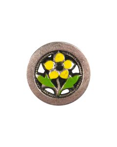 B750 Flower 36L Multicoloured Shank Button
