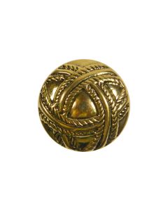 B79 Rope Effect 28L Antique Gold Shank Button