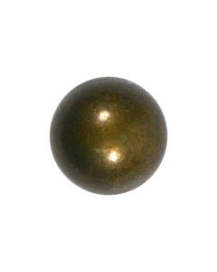 B843 Full Ball 18L Old Brass Shank Button