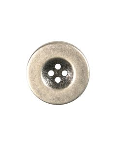 B847 Plain Rim Edge 20L Old Silver 4 Hole Button