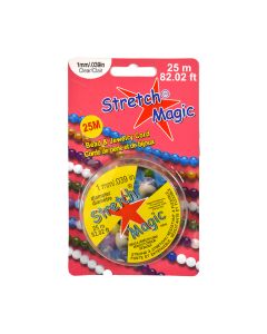 CR38 Stretch Magic Bead and Jewellery Cord 1mm Clear